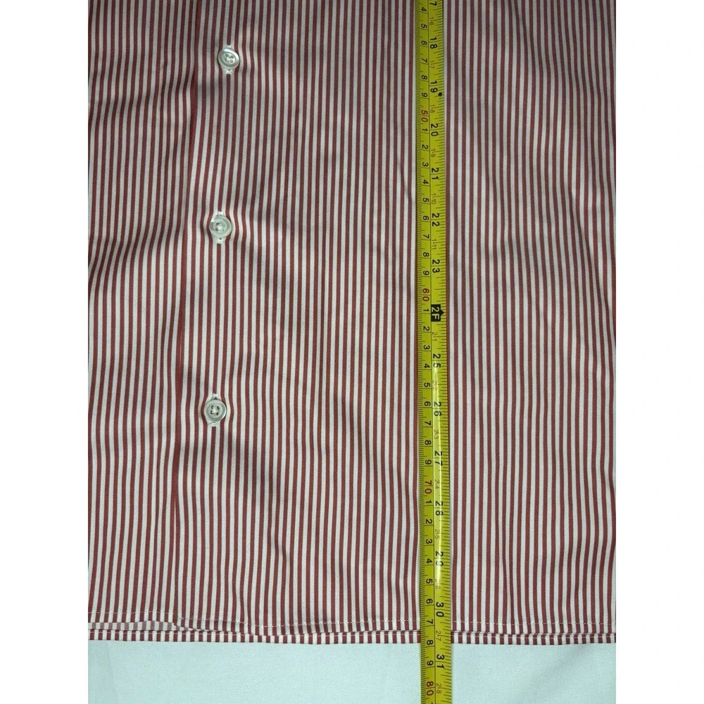 Solemare Maus & Hoffman XL Orange‎ Stripe Long Sleeve Button Up Shirt XL Italy
